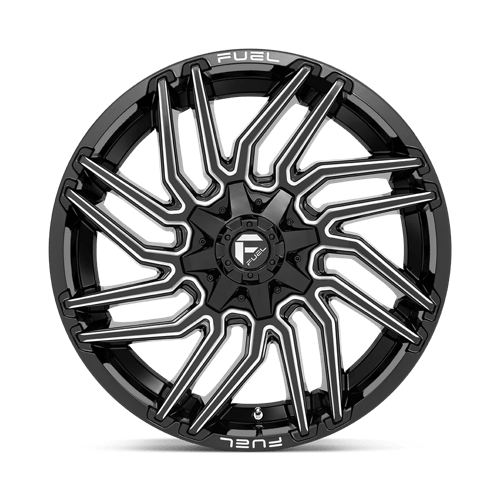 Fuel 1Pc D773 Typhoon 22X10 -18 Gloss Black Milled
