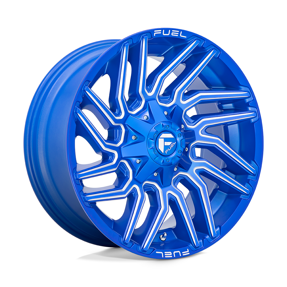 Fuel 1Pc D774 Typhoon 22X12 -44 Anodized Blue Milled