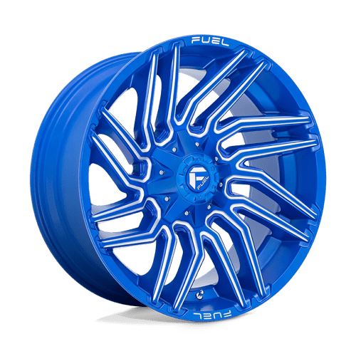 Fuel 1Pc D774 Typhoon 22X10 -18 Anodized Blue Milled