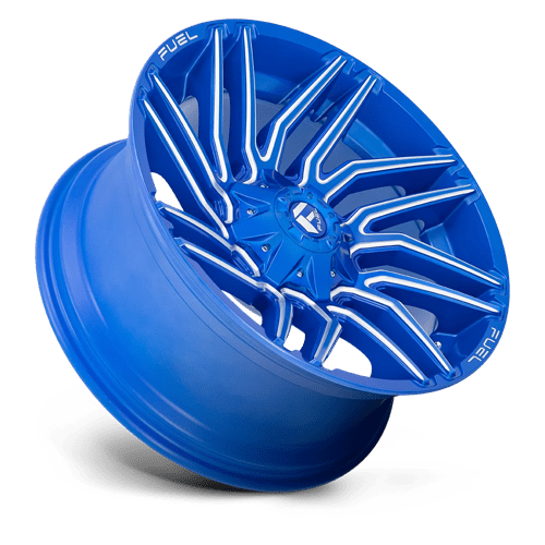 Fuel 1Pc D774 Typhoon 22X10 -18 Anodized Blue Milled