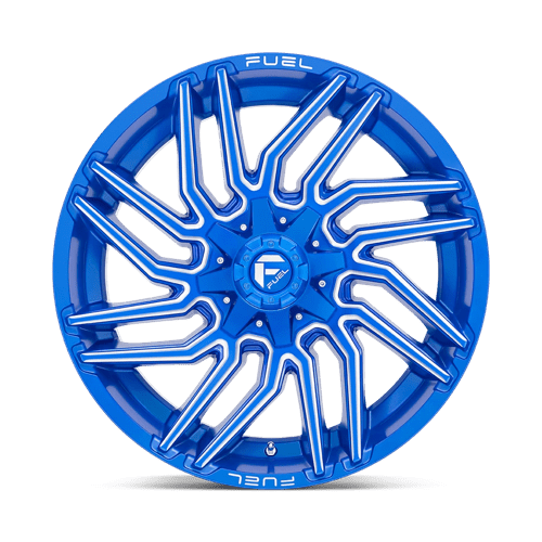 Fuel 1Pc D774 Typhoon 22X10 -18 Anodized Blue Milled