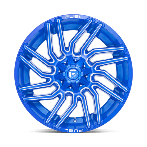 Fuel 1Pc D774 Typhoon 22X12 -44 Anodized Blue Milled