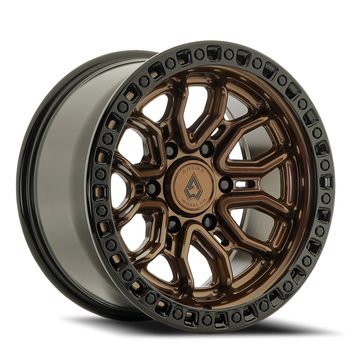 Arena Terra 17X9 +0 Smoked Bronze W/ Gloss Black Lip