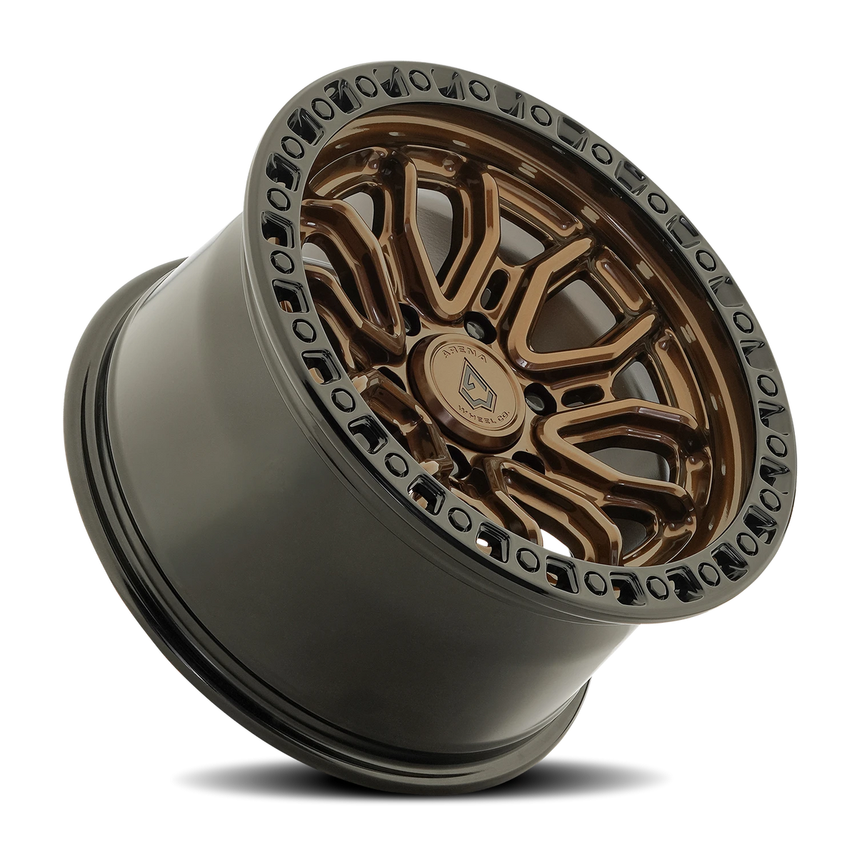 Arena Terra 17X9 +0 Smoked Bronze W/ Gloss Black Lip