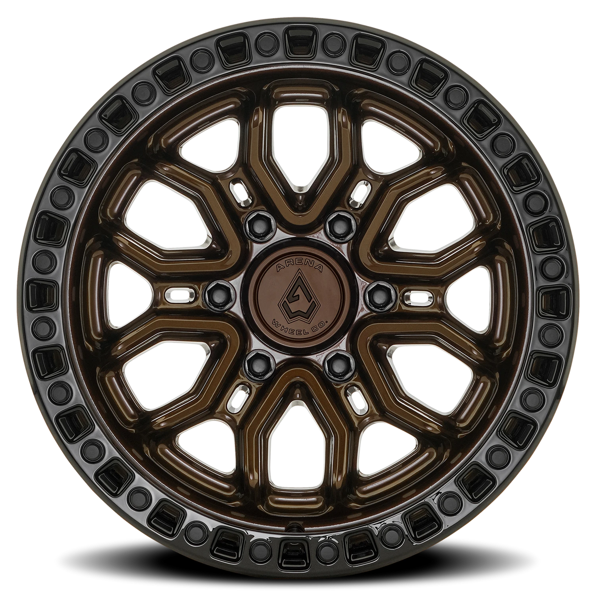 Arena Terra 17X9 +0 Smoked Bronze W/ Gloss Black Lip