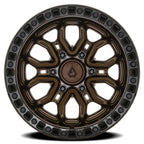 Arena Terra 17X9 +0 Smoked Bronze W/ Gloss Black Lip