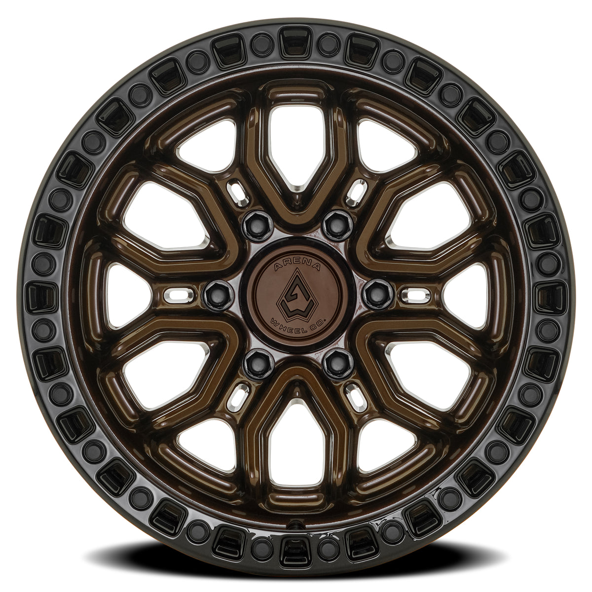 Arena Terra 17X9 +0 Smoked Bronze W/ Gloss Black Lip
