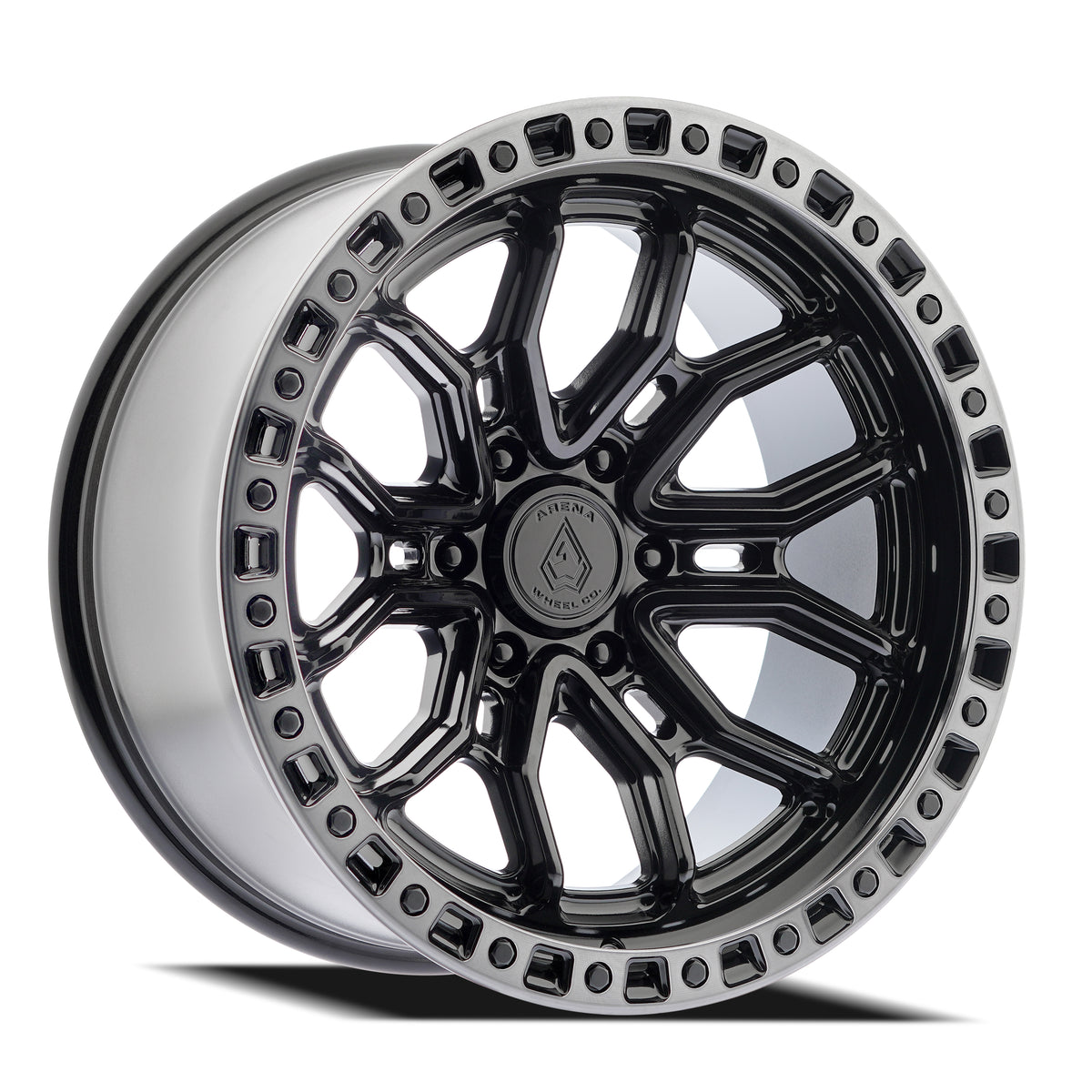 Arena Terra 20X10 -18 Gloss Black W/ Machined DDT Lip