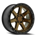 Arena Throttle 18X9 +0 Smoked Bronze W/ Gloss Black Lip