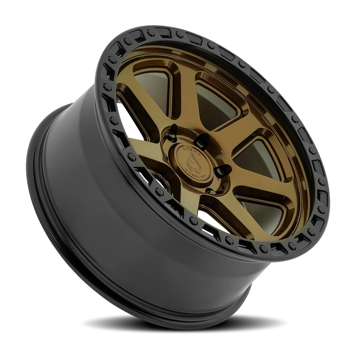 Arena Throttle 18X9 +0 Smoked Bronze W/ Gloss Black Lip