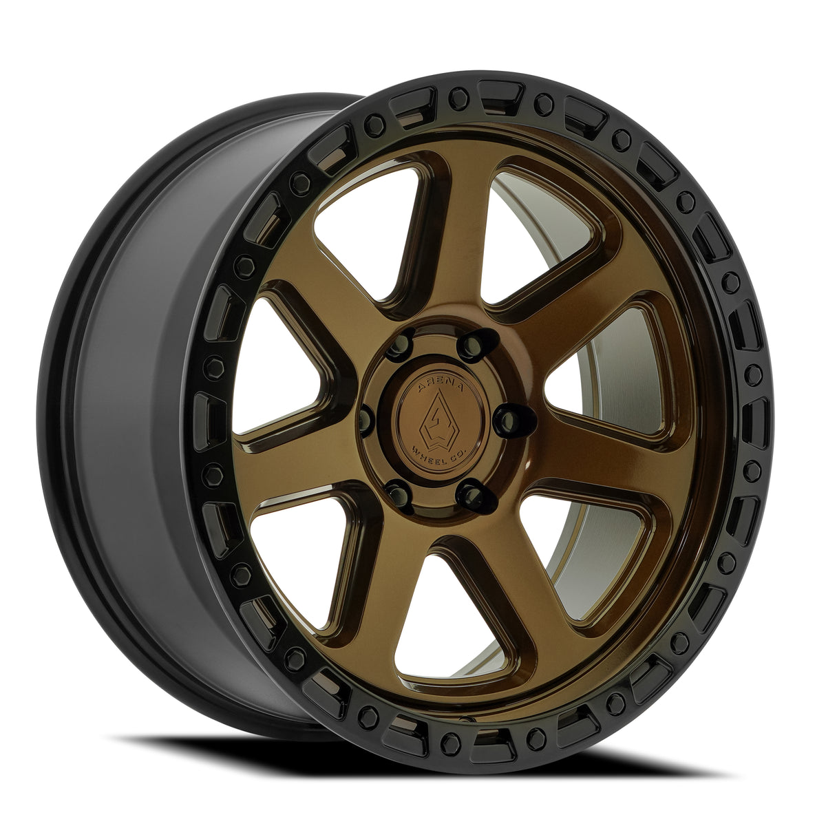 Arena Throttle 20X9 +0 Smoked Bronze W/ Gloss Black Lip