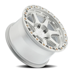 Arena Throttle 17X9 -12 Gloss Silver Machined