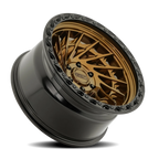 Metal-FX Typhoon Truck 20X9 +0 Smoked Bronze W/ Gloss Black Lip