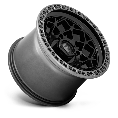 Fuel Utv D783 Unit Utv 15X10 +0 Matte Black W/ Gunmetal Ring