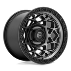 Fuel Utv D784 Unit Utv 15X7 +10 Gunmetal W/ Matte Black Ring