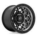 Fuel Utv D784 Unit Utv 15X7 +10 Gunmetal W/ Matte Black Ring