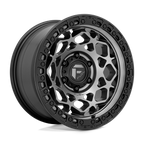Fuel 1Pc D784 Unit 17X9 +1 Gunmetal W/ Matte Black Ring