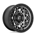 Fuel 1Pc D784 Unit 17X9 +1 Gunmetal W/ Matte Black Ring