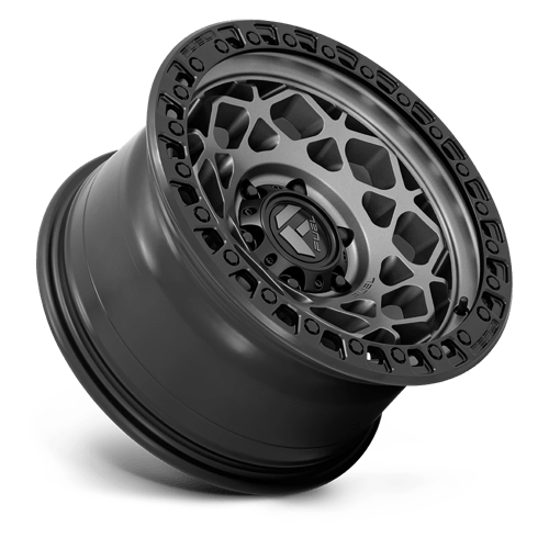 Fuel 1Pc D784 Unit 17X9 -12 Gunmetal W/ Matte Black Ring