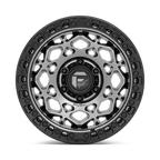 Fuel 1Pc D784 Unit 17X9 -12 Gunmetal W/ Matte Black Ring