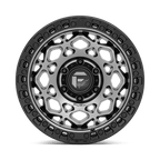 Fuel 1Pc D784 Unit 17X9 -12 Gunmetal W/ Matte Black Ring