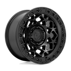 Fuel 1Pc D786 Unit 17X9 +1 Matte Black W/ M-Black Ring