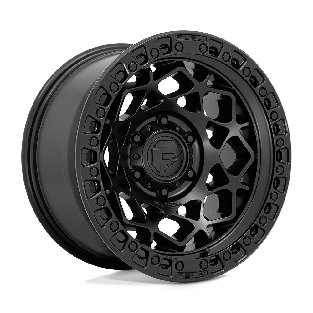 Fuel 1Pc D786 Unit 17X9 -12 Matte Black W/ M-Black Ring