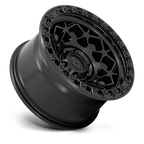 Fuel 1Pc D786 Unit 17X9 +1 Matte Black W/ M-Black Ring
