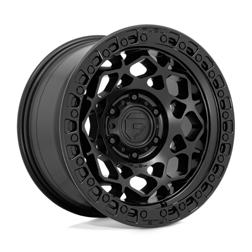 Fuel 1Pc D786 Unit 17X9 +1 Matte Black W/ M-Black Ring