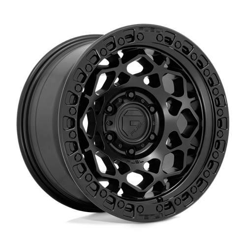 Fuel 1Pc D786 Unit 17X9 +1 Matte Black W/ M-Black Ring