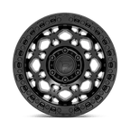 Fuel 1Pc D786 Unit 17X9 +1 Matte Black W/ M-Black Ring