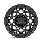 Fuel 1Pc D786 Unit 17X9 +1 Matte Black W/ M-Black Ring