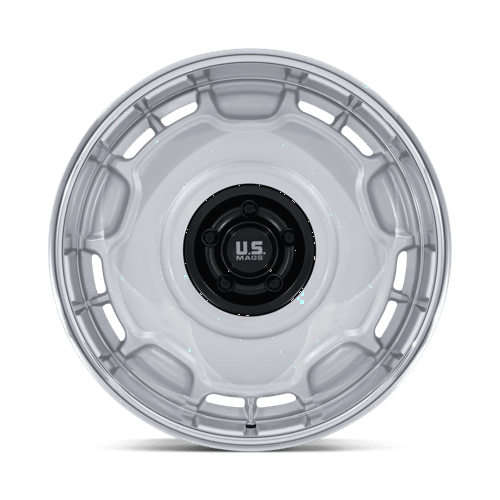 Us Mag 1Pc Uc146 Arlington 22X9 +15 Silver M-Blk Center W/ Dc-Lip