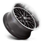 Us Mag 1Pc U138 Santa Cruz 20X8.5 +6 Gloss Black W/ Diamond Cut Lip