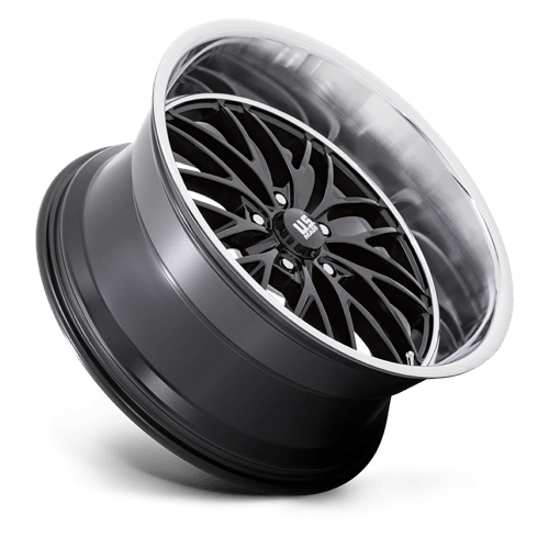 Us Mag 1Pc U138 Santa Cruz 22X10.5 +0 Gloss Black W/ Diamond Cut Lip
