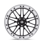 Us Mag 1Pc U138 Santa Cruz 22X10.5 +0 Gloss Black W/ Diamond Cut Lip