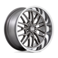 Us Mag 1Pc U139 Santa Cruz 20X10 +6 Anthracite W/ Diamond Cut Lip