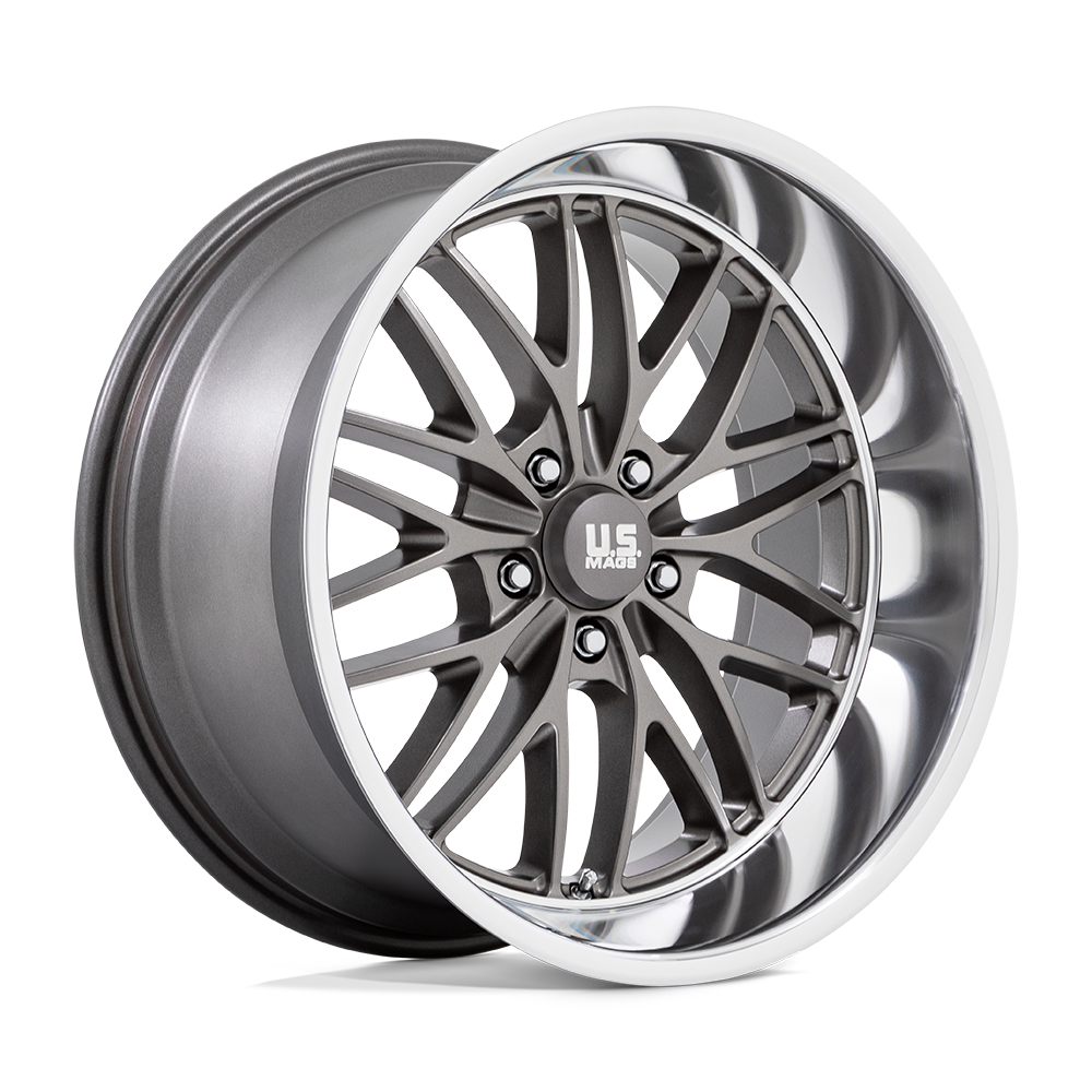 Us Mag 1Pc U139 Santa Cruz 22X9 +15 Anthracite W/ Diamond Cut Lip
