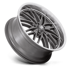 Us Mag 1Pc U139 Santa Cruz 22X9 +15 Anthracite W/ Diamond Cut Lip