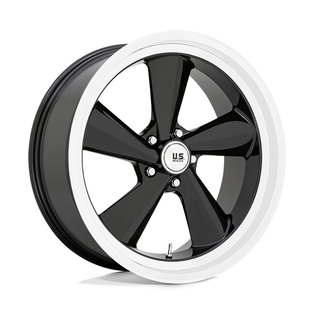 Us Mag 1Pc U136 Ts 22X9 +15 Gloss Black W/ Diamond Cut Lip