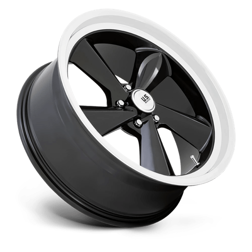 Us Mag 1Pc U136 Ts 22X10.5 +0 Gloss Black W/ Diamond Cut Lip
