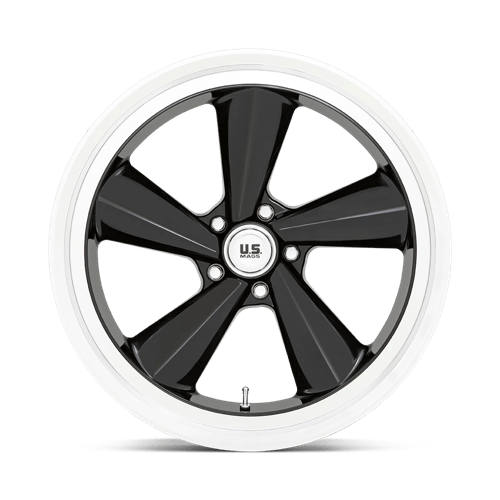 Us Mag 1Pc U136 Ts 22X9 +15 Gloss Black W/ Diamond Cut Lip
