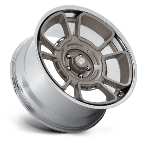 Us Mag 1Pc Uc147 Flagstaff 22X9 +15 Pewter W/ Chrome Lip