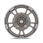Us Mag 1Pc Uc147 Flagstaff 22X9 +0 Pewter W/ Chrome Lip