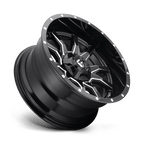 Fuel 1Pc D627 Vandal 17X9 +1 Gloss Black Milled