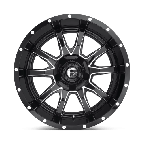 Fuel 1PC D627 VANDAL 20x9 +1 GLOSS BLACK MILLED