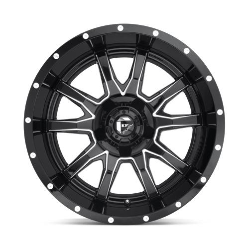 Fuel 1Pc D627 Vandal 17X9 +1 Gloss Black Milled