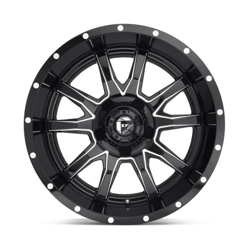 Fuel 1Pc D627 Vandal 20X9 +19 Gloss Black Milled