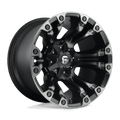 Fuel 1Pc D851 Vapor 20X10 -18 Matte Black Gray Tint