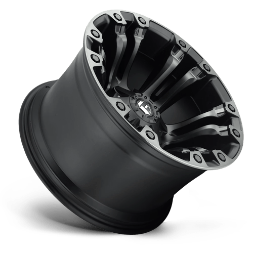 Fuel 1Pc D851 Vapor 20X9 +20 Matte Black Gray Tint